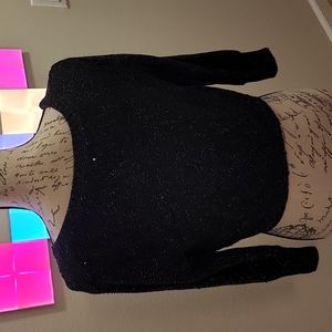 Elle black sparkly sweater